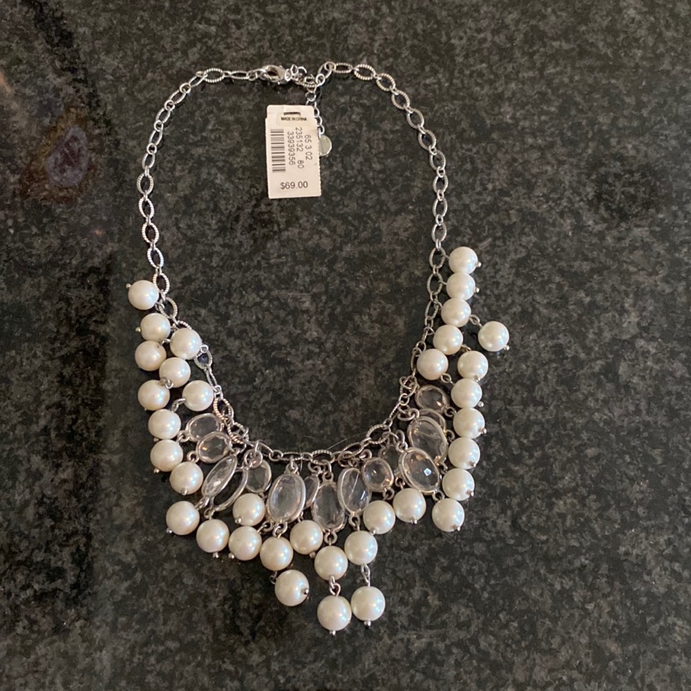 Talbots faux pearl necklace